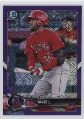 2018 Bowman Chrome Prospects Mega Box Purple Mojo Refractor 78/250 Jo Adell 0v31