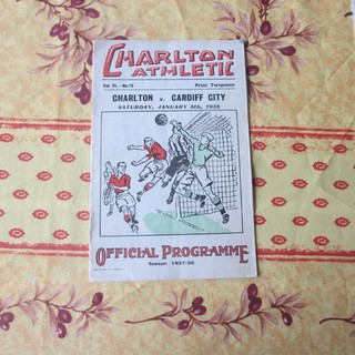 Charlton v Cardiff FA Cup 3rd Rd 1938/9