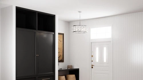 Quoizel TRK3123 Terrarock 12" 3 Blade Indoor Ceiling Fandelier - Black - Picture 5 of 12