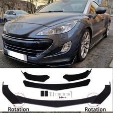Auto Frontspoilerlippe Frontlippe Tuning Glänz Schwarz Für Peugeot RCZ 208 508