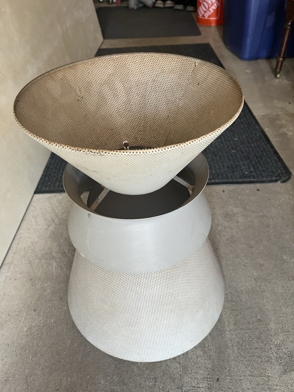 Mid Century Pendant Metal Small Holes 18” Light Shade