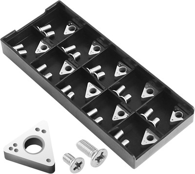 10Pcs 6914-10 Negative Rake Carbide Insert, Compatible with Ammco, Carbi