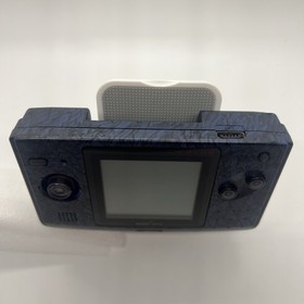 NeoGeo Pocket Color Stone Blue Handheld System w/ 3 Games and a Case. Great Cond