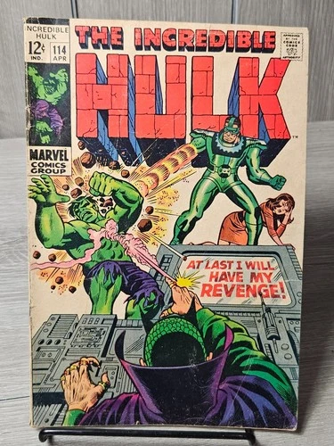 Incredible Hulk #114 Vintage Marvel Comics (1969)