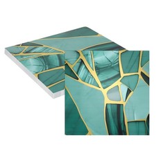 10Pcs 11.8"x11.8" Marble Peel and Stick Backsplash Wall Tiles, Blue/Yellow