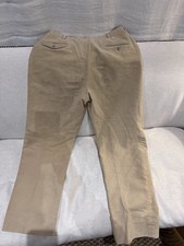 Polo Ralph Lauren Men’s Tan Moleskin Dress Trousers Size 34 / 34