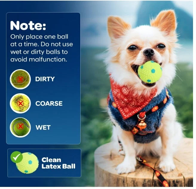 Automatic Small Dog Ball Launcher Remote Control Interactive Fetch Machine-White - Image 2 of 4