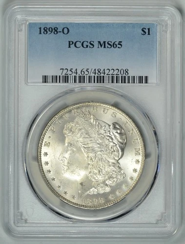 1898-O  PCGS  MS65 Gem Morgan Dollar  *  New Orleans Mint  *  #48422208