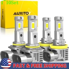 AUXITO H11+9005 LED Headlights Combo High Low Beam Super Bright White 1-10Set