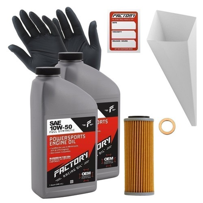 #ad Oil Change Kit For Husqvarna KTM GasGas 250 350 450 Dirt Bikes 2 Quarts 10W50 $41.99