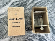 Vintage Braid-Klamp And TruFold Clamps For Making Braided Rugs