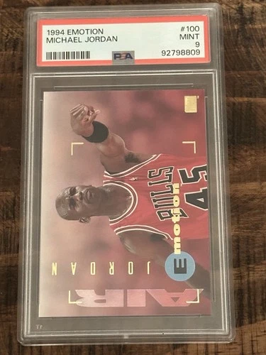 1994 Skybox Emotion Michael Jordan Card #100 Graded PSA 9
