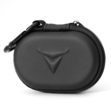 Zipper Headphones Case for Earphones  Earplugs - Black Carrying Case