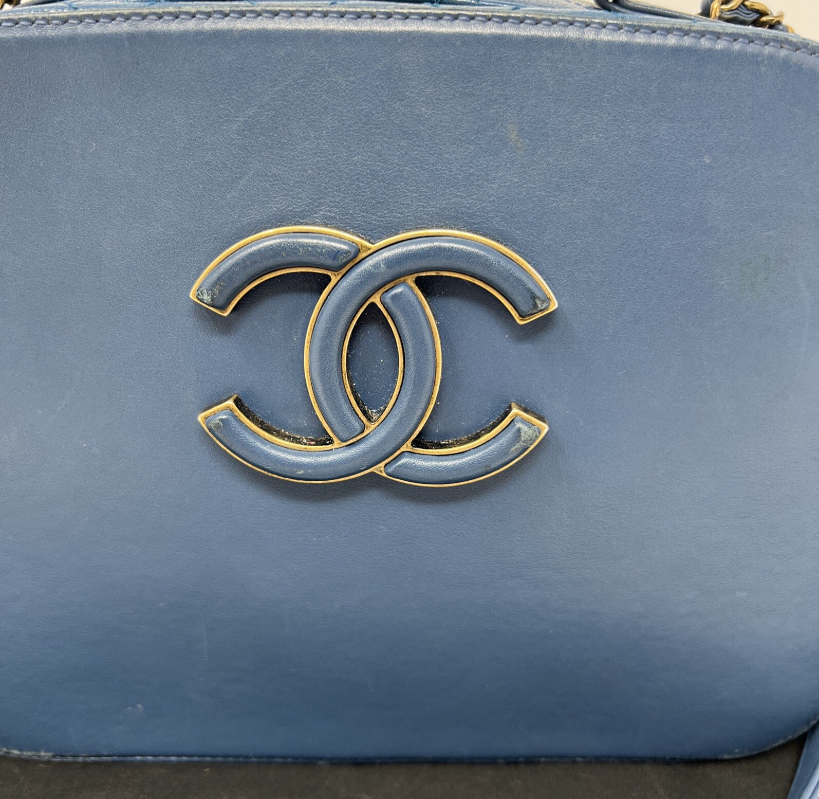 Chanel Blue Coco Curve Vanity Case Crossbody bag … - image 2