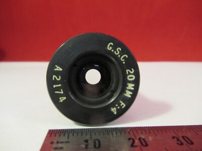 Optisch Messing Montiert Linse G. S. C.20mm F: 4 Mikroskop Teil Optics a2174