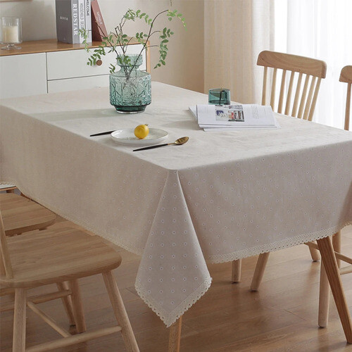 Bloom Table Cover with Lace Blending Flower Tablecloth for Home Table Decoration - Bild 16 von 29
