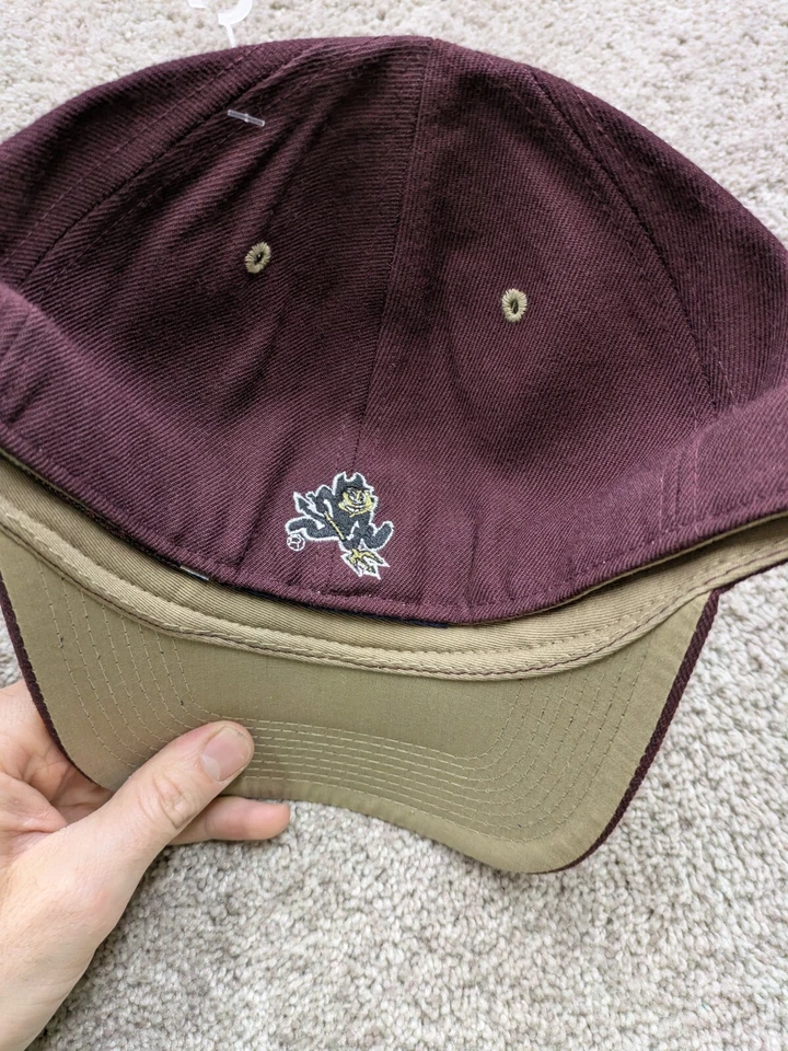 Arizona State Sun Devils Vintage Zephyr Wool Hat Cap Logo Fitted 7 1/2 90s Y2K - Image 3 of 4