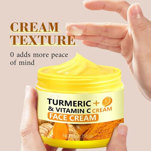 Turmeric Face Cream Vitamin C Wrinkle Remover 50g - Picture 8 of 10
