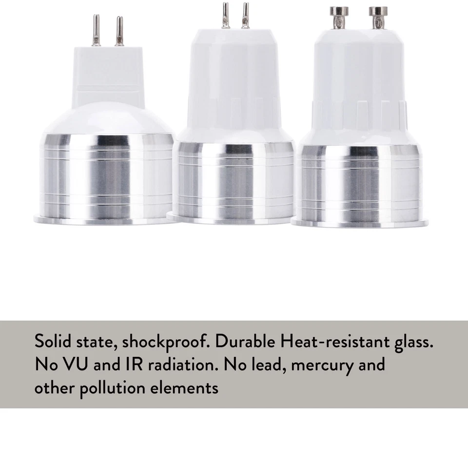 Mini Spot Light Bulb Lamp Replace Halogen Lamp 3W LED GU10 MR16 GU5.3 110V 220V - Image 2 of 4
