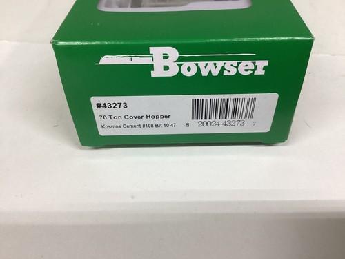 Bowser #43273 HO scale “Kosmos Cement" 70 ton covered hopper Rd. #108 - Picture 2 of 2