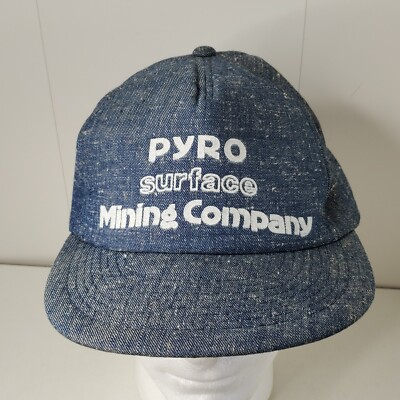 VTG Pyro Surface Coal Mining Wheatcroft Mine Kentucky Snapback Hat Baseball Cap