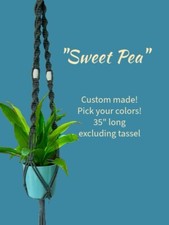Sweet Pea Macrame Plant Hanger