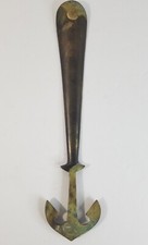Vintage Brass Anchor Shoe Horn 10" Made in India