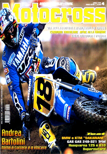 * MOTOCROSS Nr. 4 / Apr/1999 - Andrea Bartolini - BMW und KTM Test " DAKARIANE -