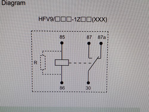 10x Automotive Relais 12VDC 20A / 12VDC 1 Wechsler HFV9 012-1ZR - Picture 5 of 5