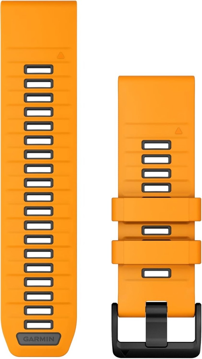 Garmin QuickFit 26 Watch Bands Spark Orange/Graphite Silicone 010