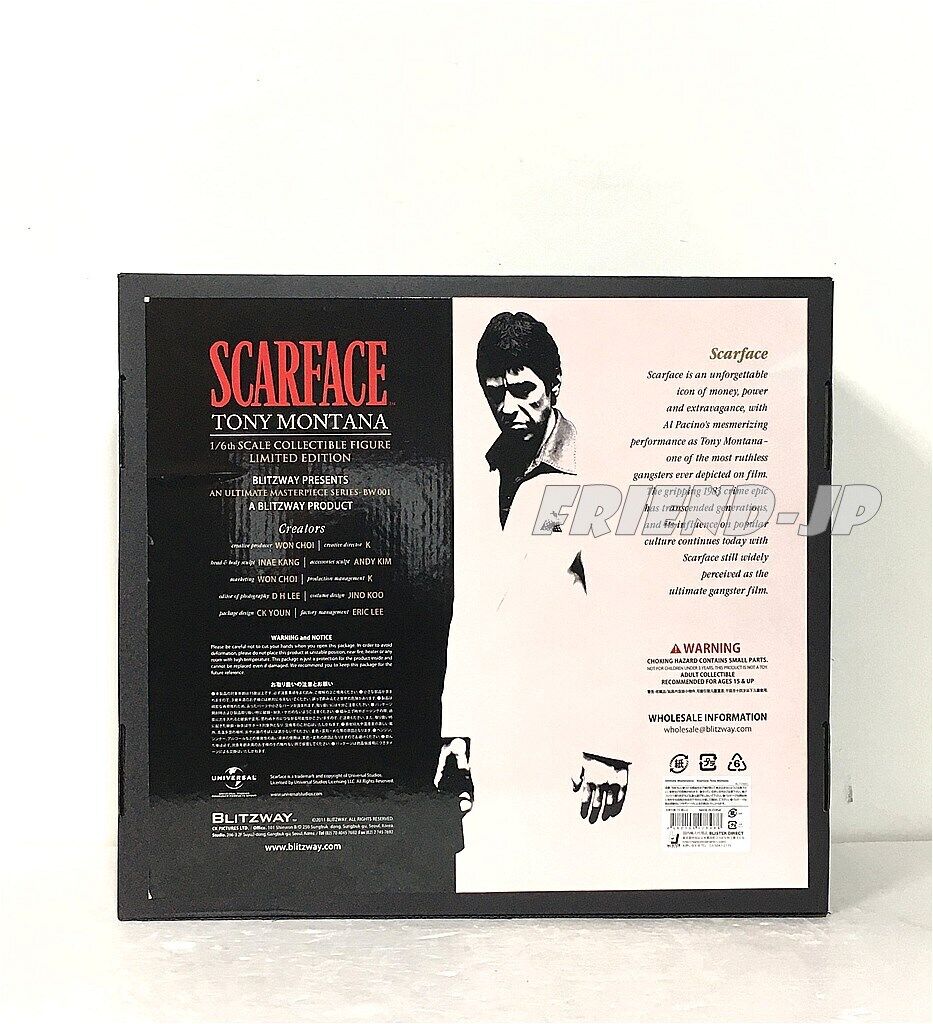 Blitzway 1/6 Scale SCARFACE TONY MONTANA AL PACINO Action Blitzway 1/6 Scale SCARFACE TONY MONTANA AL PACINO Action