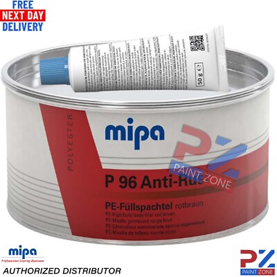 MIPA P96 ANTI RUST FILLER 2KG WITH HARDENER ANTI CORROSIVE CAR BODY  FILLER UK