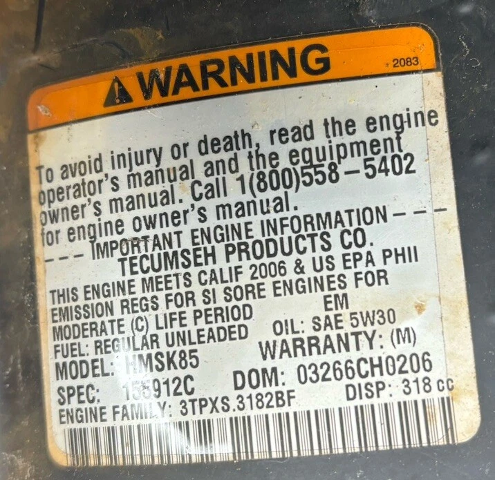 Blower Housing with Recoil Starter 37961, 590789      Tecumseh HMSK85       [11] - Image 2 of 4