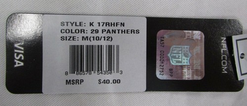 Carolina Panthers NFL Girl's 2 Piece Long Sleeve Cheer-leading Uniform MSRP: 40 - Picture 9 of 11