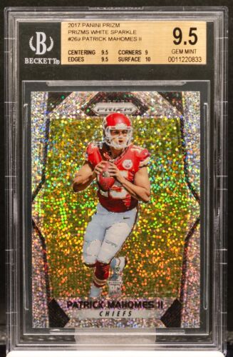 Patrick Mahomes II 2017 Panini Prizm #269 White Sparkle SSP /20 RC BGS 9.5 - Picture 1 of 2