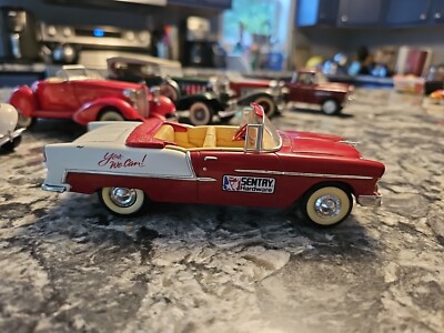1955 Chevy Convertible Locking COIN BANK Box Limited 1st Edition Sentry Hardware