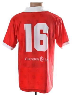 SWITZERLAND 1994/1996 HOME FOOTBALL SHIRT LOTTO L MATCH WORN ISSUE