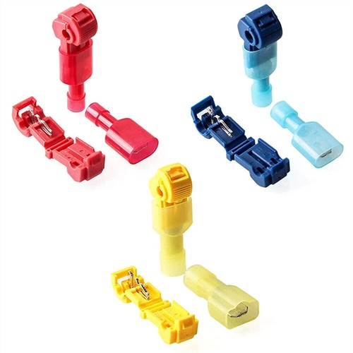 60pcs T-Tap Wire Connectors Electrical Spade Terminal Quick Splice Disconnect US - Picture 8 of 12