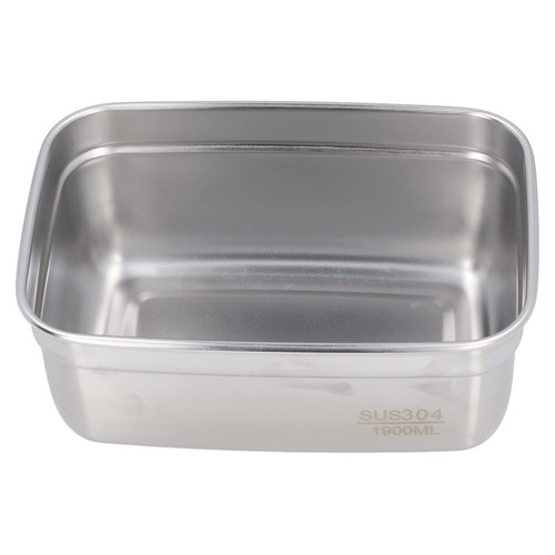 Stainless Steel Food Storage Container Thick Rectangular Eco Friendly Stain New - Picture 15 of 24
