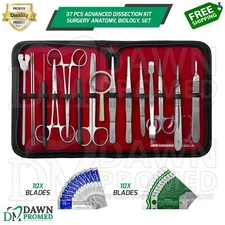 37 Pcs Advanced Dissection Kit Surgery Anatomy, Biology, Veterinary Students Set