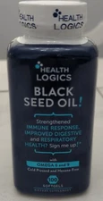Health Logics Black Seed Oil Softgels Cold Pressed Rich in Omega  100 Count