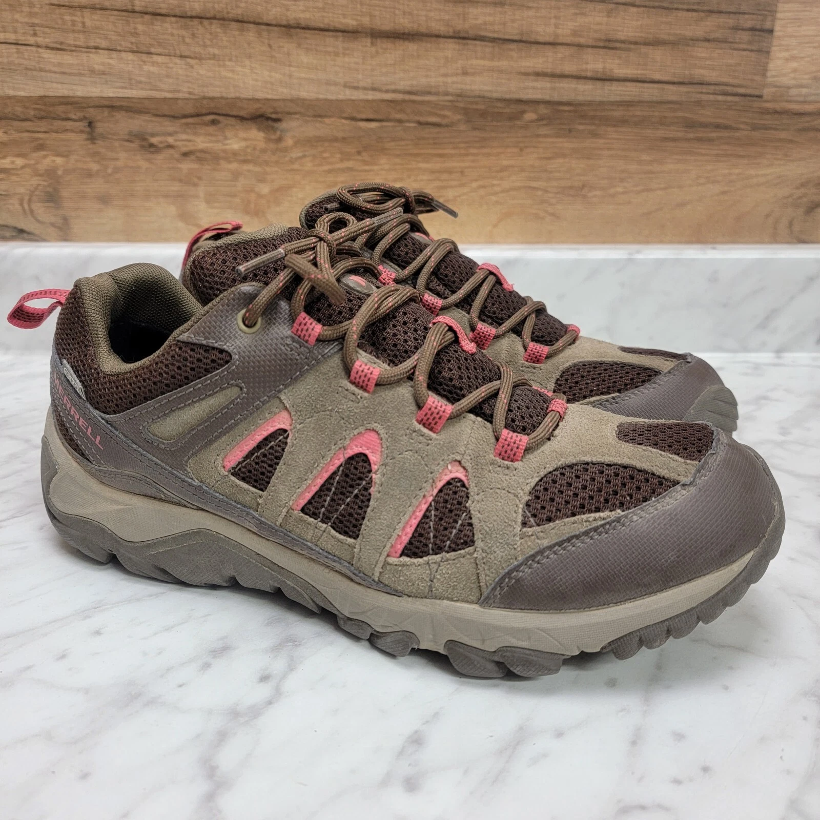 merrell outmost vent dry waterproof hiking approach shoes