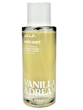 VICTORIA  S SECRET PINK VANILLA  DREAMY FRAGRANCE BODY MIST SPRAY SPLASH 8.4 oz