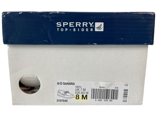 Sperry Top-Sider A/O Authentic Original Sahara Leather Low Boat Shoes - Size 8 M - Picture 14 of 14