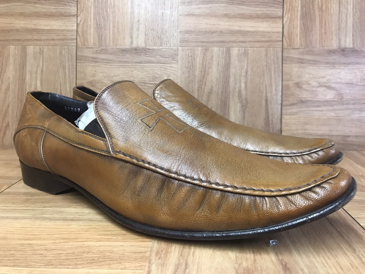 Mark Nason Los Angelos Made In Italy Dark Brown Leather Sandals w/ Dragon Design NEW Mark Nason BASEMINT Dragon Rock Boots US9 Distressed  main image 4