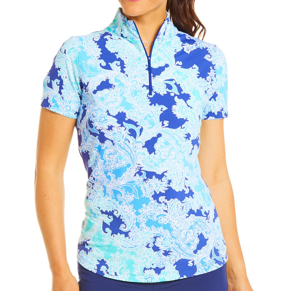 NWT Ladies IBKUL PASCHA NAVY SEAFOAM Short Sleeve Mock Golf Shirt S M L XL & XXL
Opens in a new wind