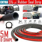 <!--F#f_0-->D Shape 5M Universal Car Door Rubber Seal Trim Strip Weatherstrip Edge Cover AU<!--F/-->