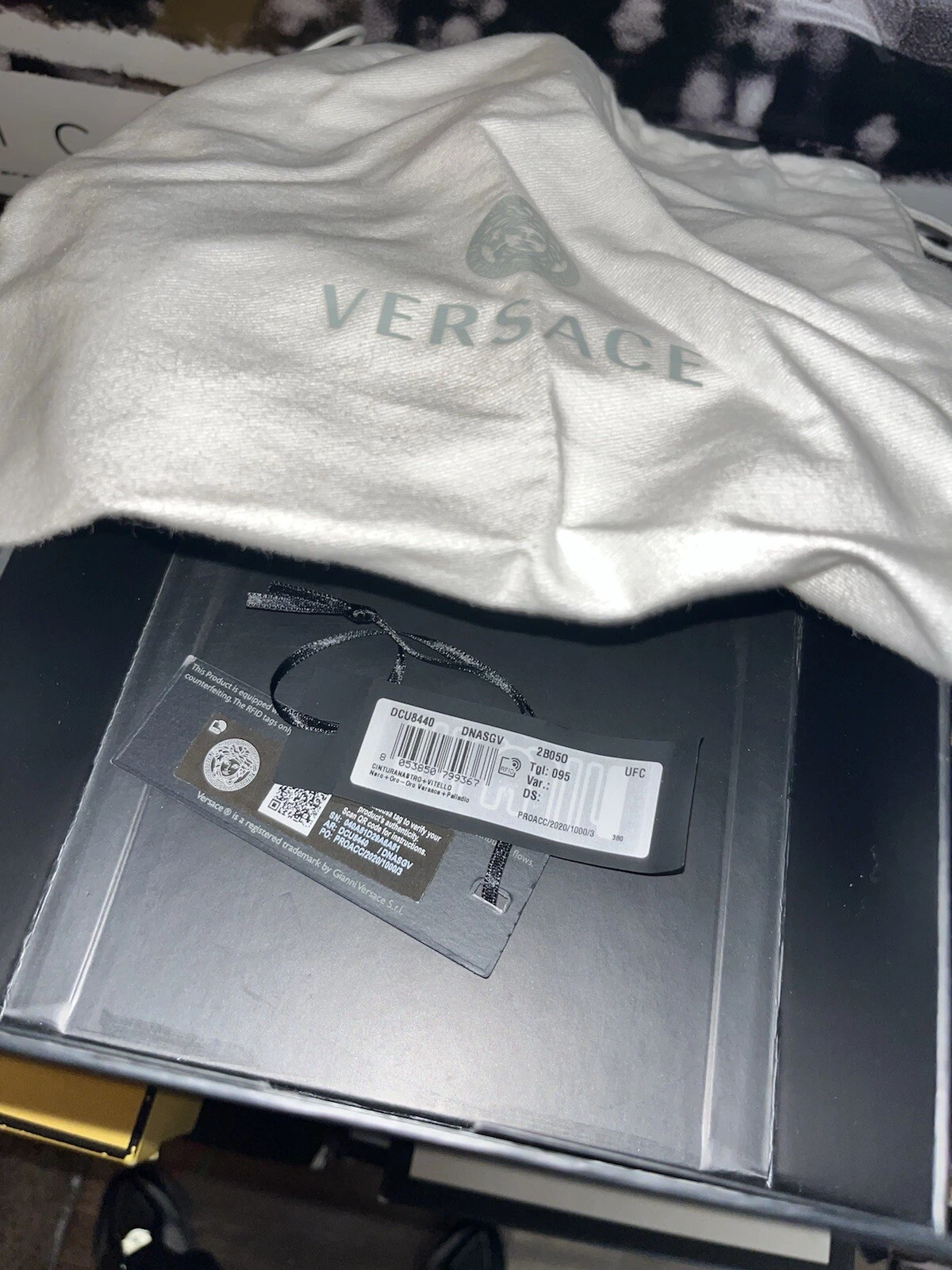 Versace Greca Cintura Nastro Unisex 120 Cm 48 In