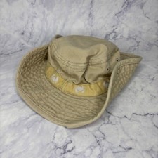 Carter  s Crab Sun Hat Boys Size 0-9M Snaps Protective P15