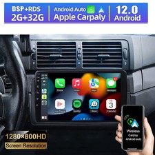 F�r BMW 3er E46 1998-2006 Auto Radio Stereo Android 12 Carplay GPS NAVI FM DSP